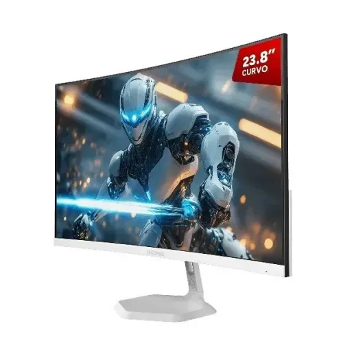 Monitor Gamer Pcyes Quartzo Q23C 23,8? Curvo 100Hz Full HD BRANCO