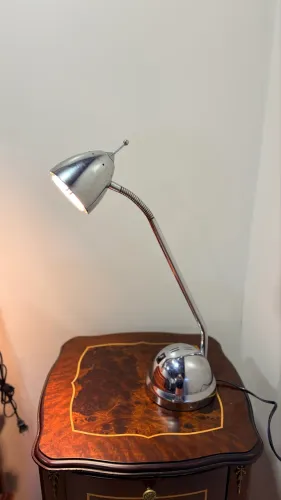luminária de mesa articulada vintage funcionado 2 níveis de luz antiga 1960/1970