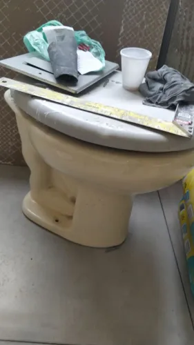 Vaso sanitário convencional beje
