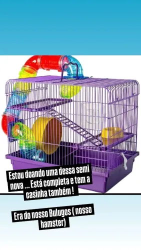 Gaiola HAMSTER - DOAÇÃO***