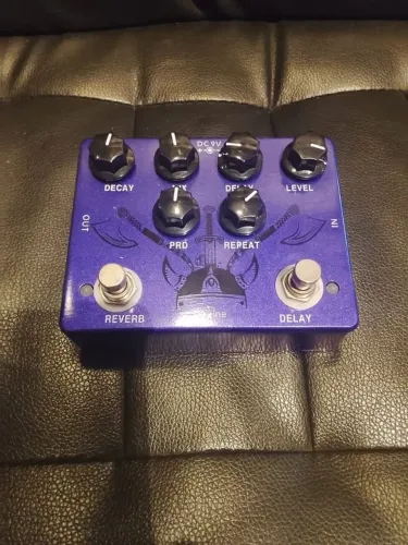Pedal Delay e Reverb Caline impecável