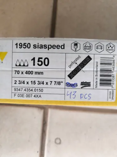 43 Tiras de lixa de alta performance P150 - Sia Bosch 
