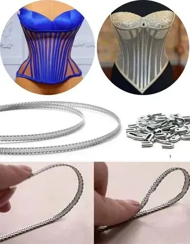Barbatana Espiral de Metal 5 mm - 40 cm | Kit com 2 unidades