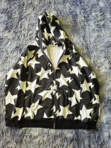 Moletom bape sta star branco/preto