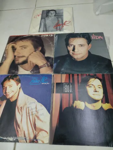 Disco vinil 5 lp Fábio jr R$ 15 cada