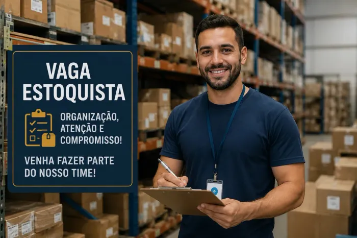 VAGA ESTOQUISTA AUTO PEÇAS