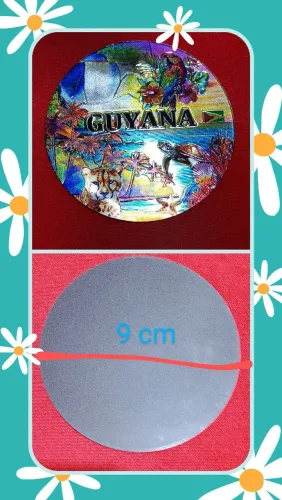 Imã de geladeira da Guyana 