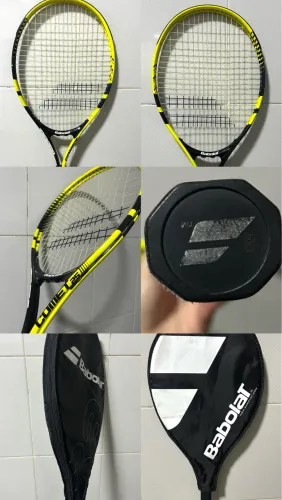 *?VENDO?* *Raquete de Tênis Babolat Comet 25 Preta e Amarela - (Infatil)