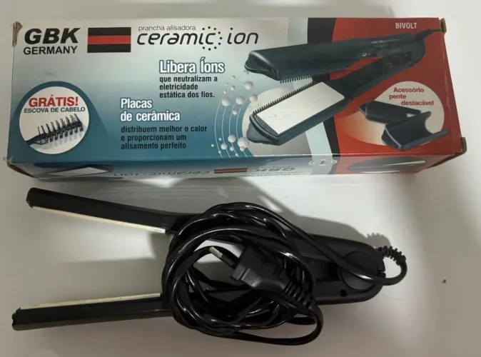 Prancha Cabelo Cerâmica Ion Germany Gbk
