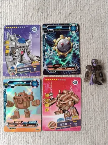 Colecionável Digimon Andromon A + 4 Cards Originais Digimon: Mechanorimon [R] + Hagurumon 