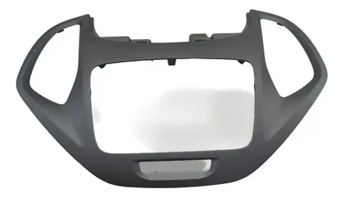 Moldura Radio Central Painel Ford Ka 2019 Original Prateado