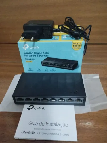 Switch TP-Link 8portas gigabit novo