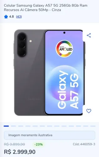 GALAXY A57 5G ( 256GB/8GB RAM )