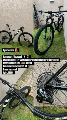 ?BIKE CANNONDALE COM GRUPO ELETRÔNICO?