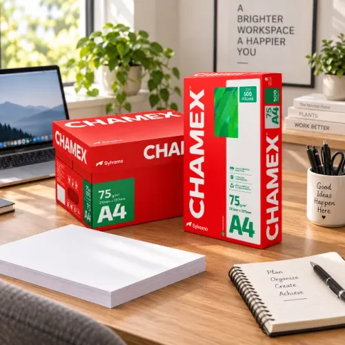 Papel Sulfite A4 Chamex 75g 500 Folhas 210x297mm Branco
