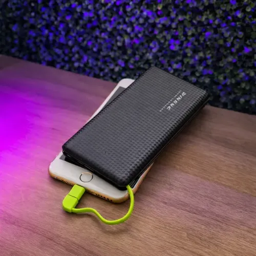 Carregador Externo Portátil Power Bank 10.000mah com adaptador iPhone,V8-Techo Pro
