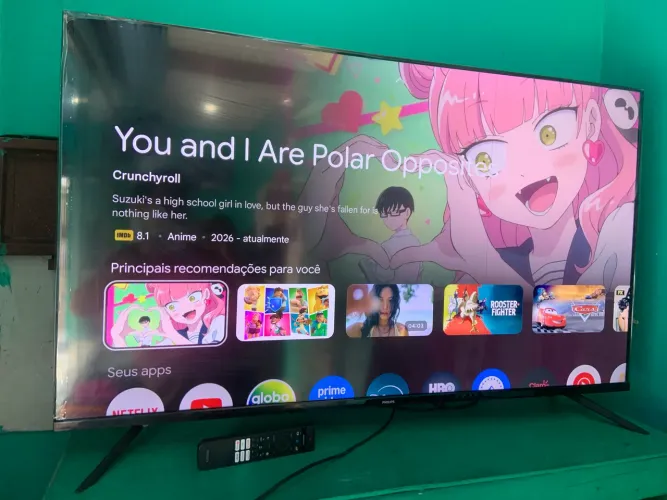 TV SMART PHILIPS 50 POLEGADAS 4K COM LISTRA IMPERCEPTÍVEL