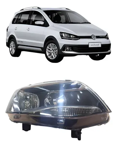 Farol Mascara Negra Foco Duplo Fox 2011 A 2015 Direito Direito/passageiro