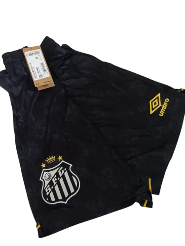 Calção do Santos II 2025 Umbro Maculino <br><br>GG<br>Novo<br>Com etiqueta<br><br>R$ 40<br><br>Santos - Canal 1