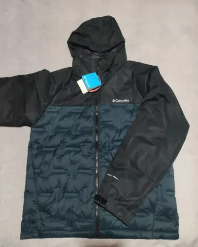 Jaqueta Columbia Grand Trek II Down Hooded AZUL- Tamanho G