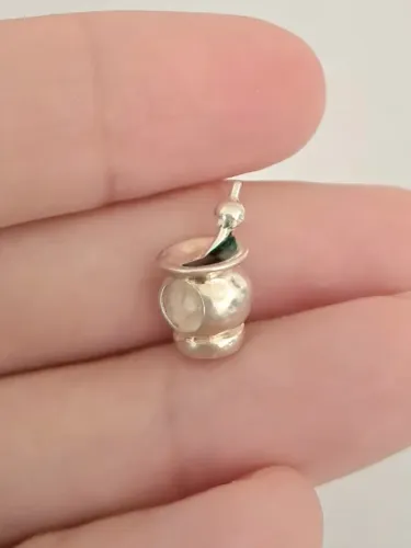 Berloque Cuia de Chimarrão Para Pulseira da Vida Prata 925