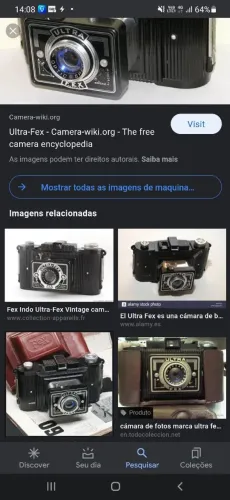 Máquina fotográfica Francesa para colecionador