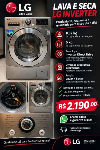 Vendo lava e seca LG inverter