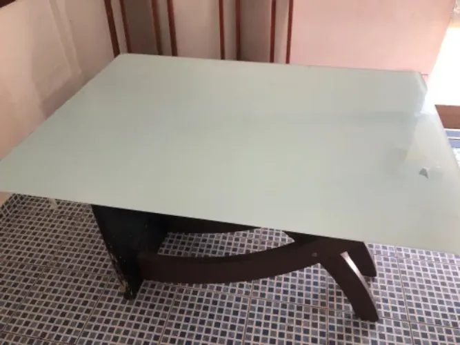 Mesa de jantar vidro temperado