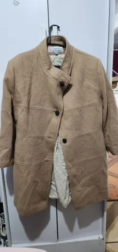 Sobretudo Ginestra Vintage 100% Lã Bege Tam. 42