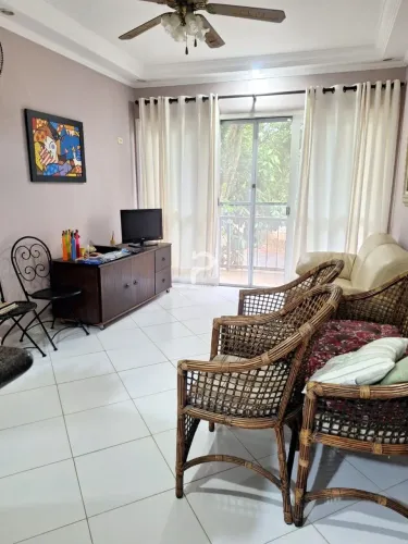 Apartamento com terraço, 2 dormitórios, Enseada, Guarujá