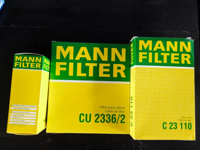 Filtros de óleo, cabine e motor do HB20 1.6
