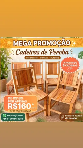 Cadeira peroba rosa super promoção!!!