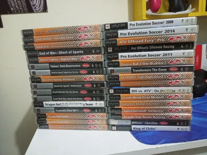 Vendo diversos jogos de psp