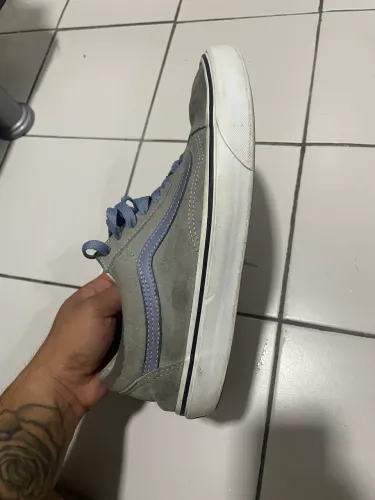 Vans Old School cinza com azul
