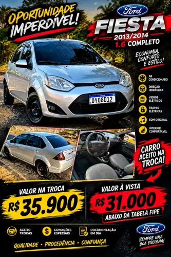 Ford Fiesta Sedan SE 1.6 8V Flex 4P 2014