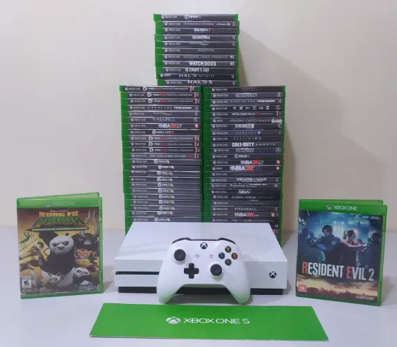 Xbox One S 4K + 200 JOGOS Parcelo em até 18X
