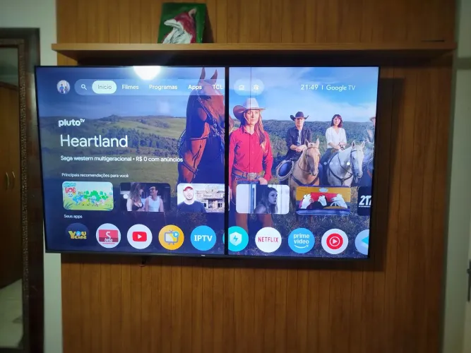 Smart TV TCL P735 65 polegadas Google TV (RISCO NA TELA)
