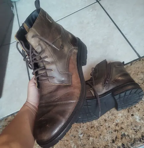 Bota couro Coturno democrata Tam 40