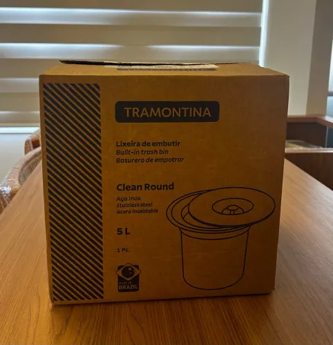 Lixeira de embutir Tramontina 5l