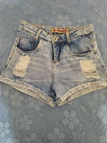 Short Jeans Rasgos sem Lycra