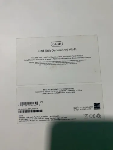 iPad 64gb 9 geração novo 