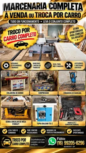 Troco máquinas por carro completo!!!