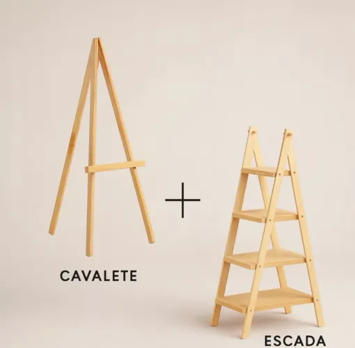 Escadinha decorativa + Cavalete
