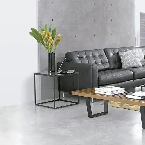 MESA LATERAL LINNEA 50X50 VIDRO 10MM