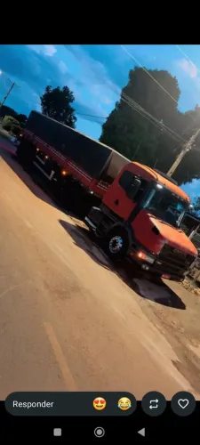 Scania 124 motor 360 e carreta guerra 2013