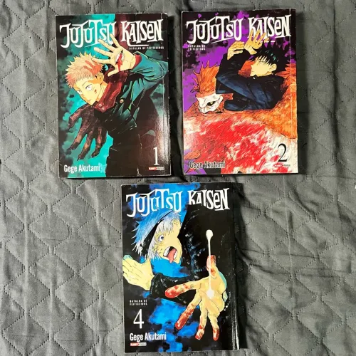 Mangás Jujutsu Kaisen - Volumes 1, 2 e 4
