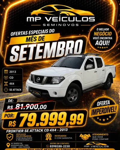 Nissan Frontier SE Attack CD 4X4 2.5 TB Diesel 2013