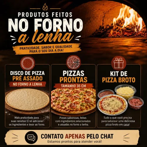PIZZA PRÉ ASSADA E DISCOS DE PIZZA 