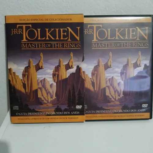 Dvd+Cd " O Guia Definitivo do Mundo dos Anéis  JJR Tolkien com livreto RARISSIMO 