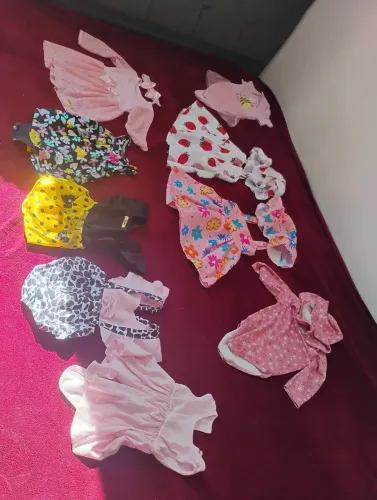 Lote de bebê menina 3 a 6 meses verão